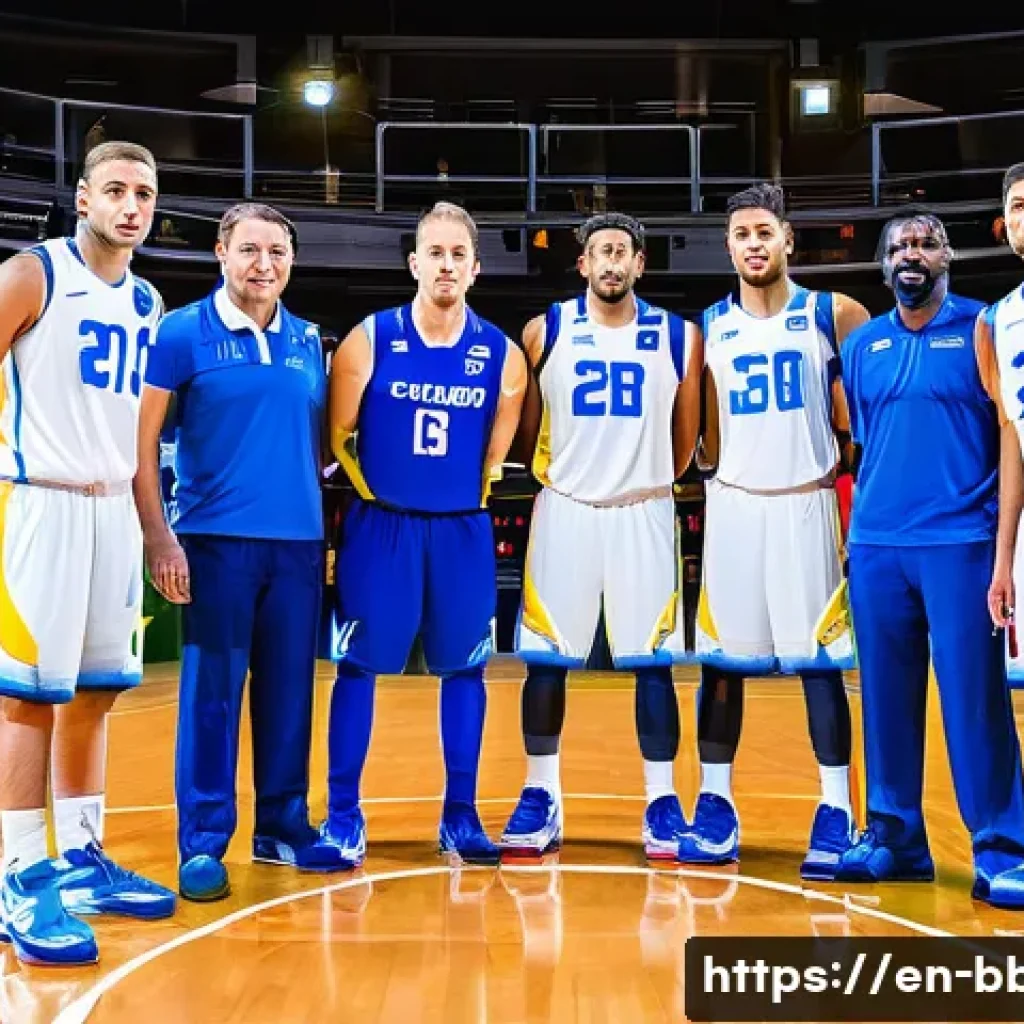 농구 국제 경기 규칙 - A dynamic international basketball game scene on a regulation FIBA court measuring 28 by 15 meters, ...